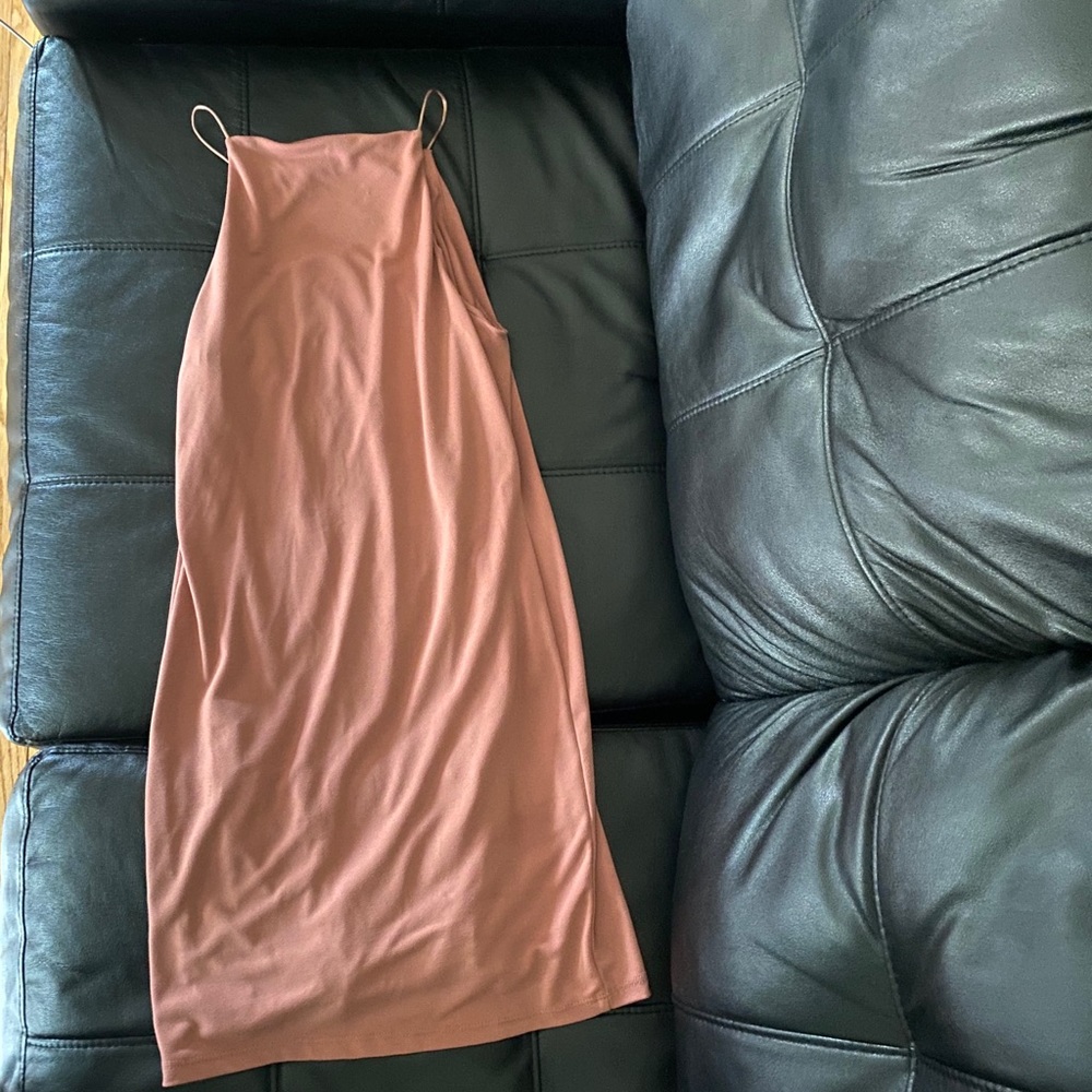 I am selling this light coral colored dress.